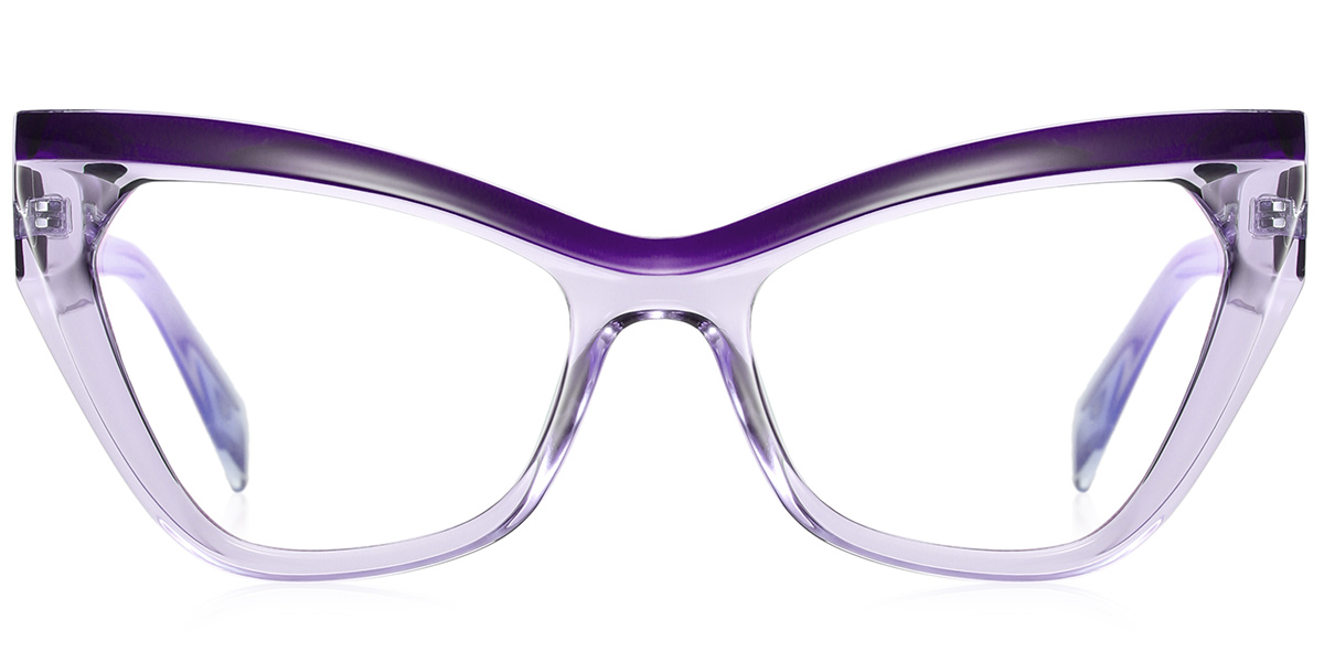 Clear Transparent Eyewear Cat Eye Glasses