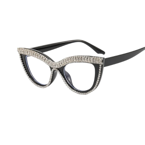Italian Rhinestone Luxury Women Cat Eye Eyewear